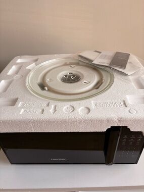Chefman Black Countertop Microwave Oven - Glass Turntable Included